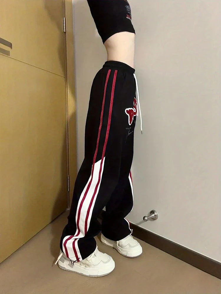 Embroidery Letter Sweatpants