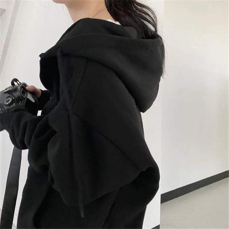 Black Retro Oversized Jacket