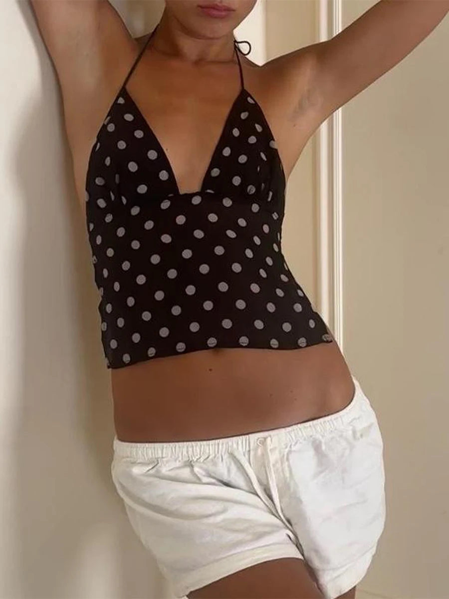 Coquette Halter Neck Cami