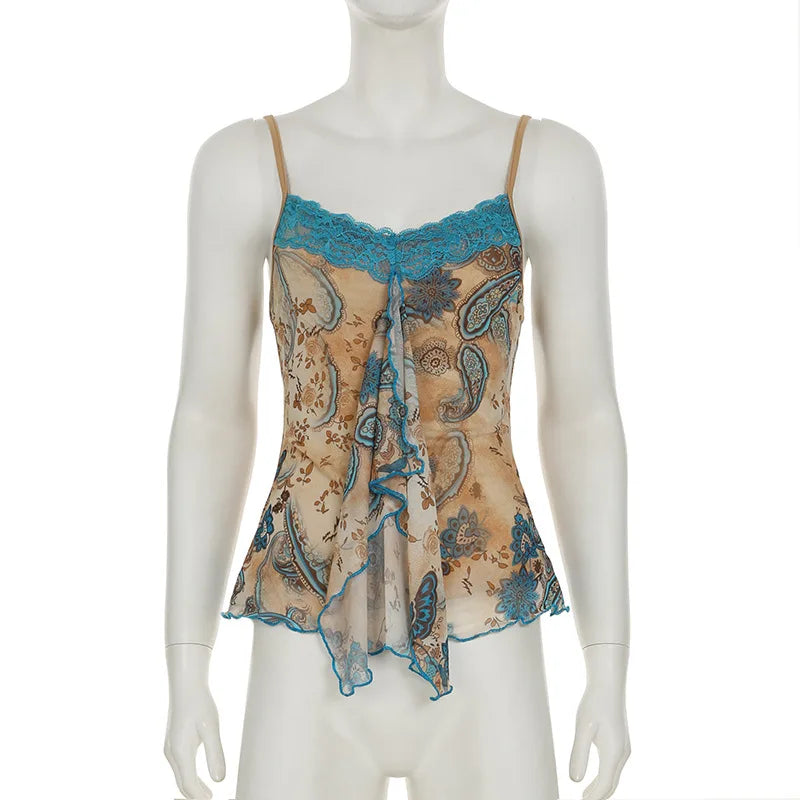 Slim Backless Lace Patchwork