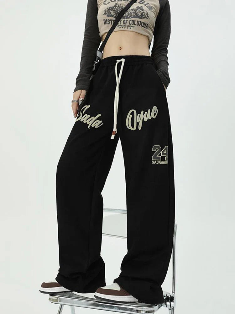 Black Wide Leg Sweatpants