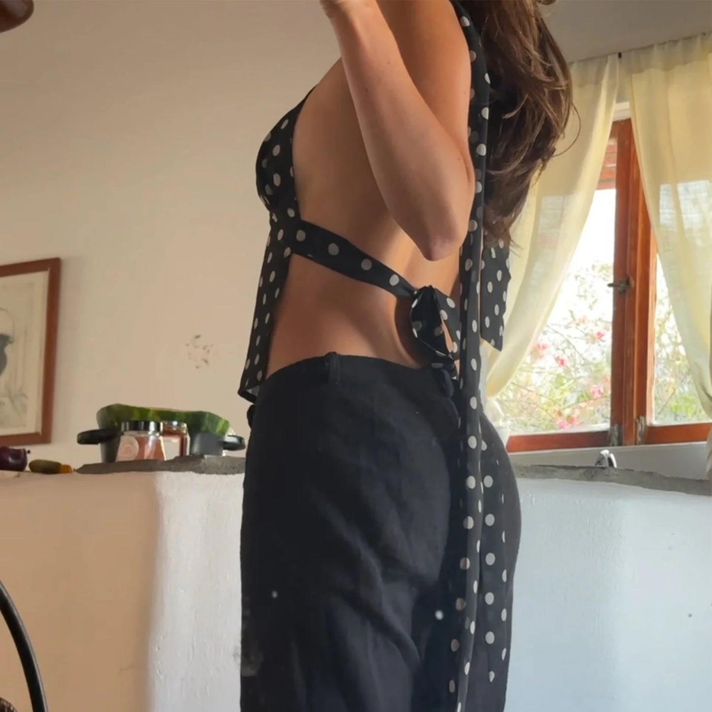 Coquette Halter Neck Cami