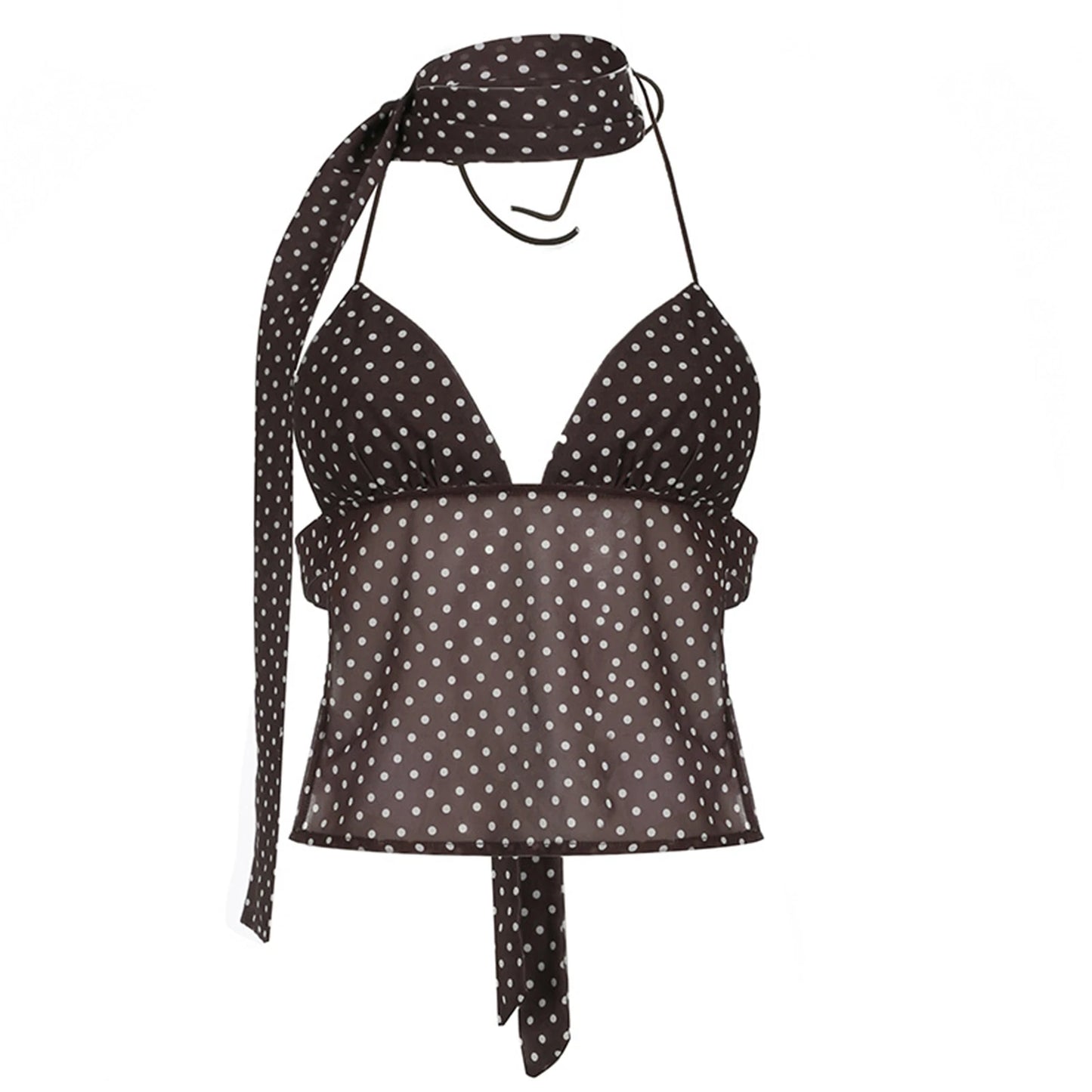 Coquette Halter Neck Cami