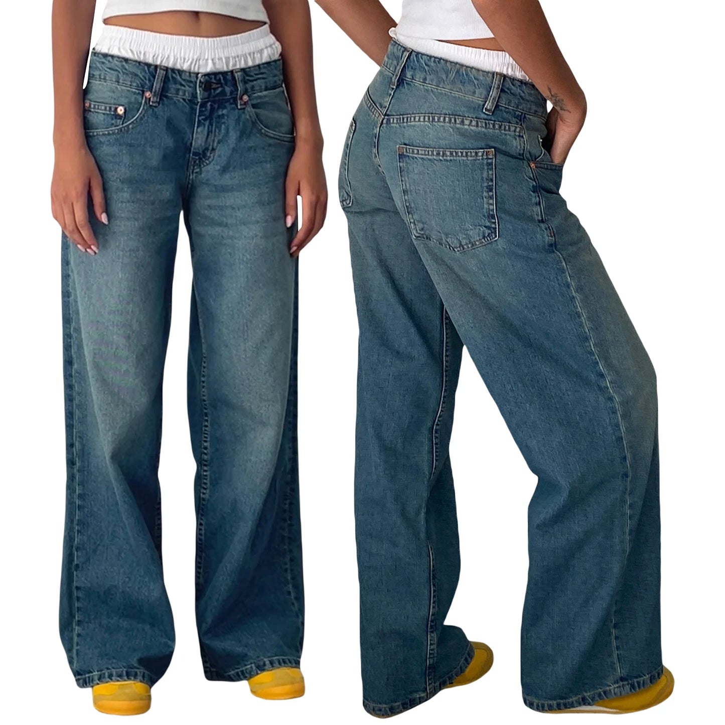 Jeans Trousers with Pockets