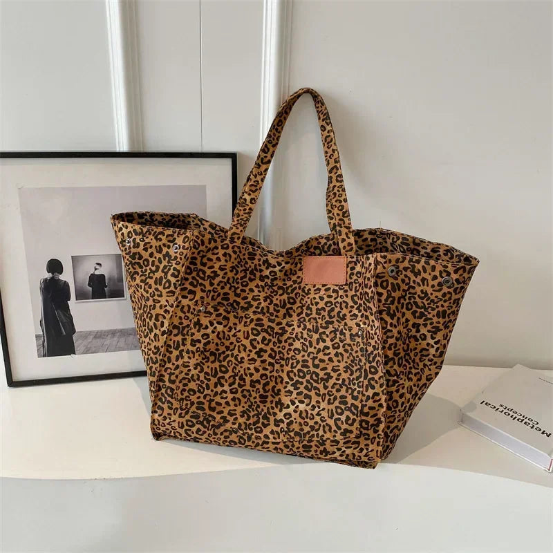 Oversized Leopard Handbag