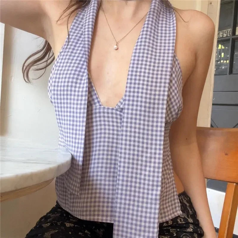 Coquette Halter Neck Cami