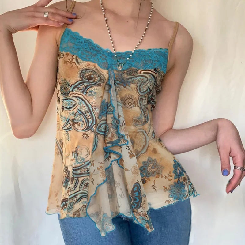 Slim Backless Lace Patchwork
