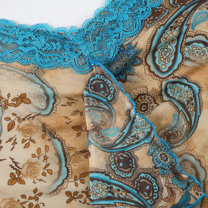 Slim Backless Lace Patchwork