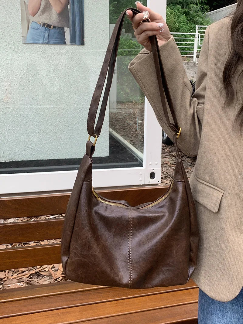 Casual Leather Handbag