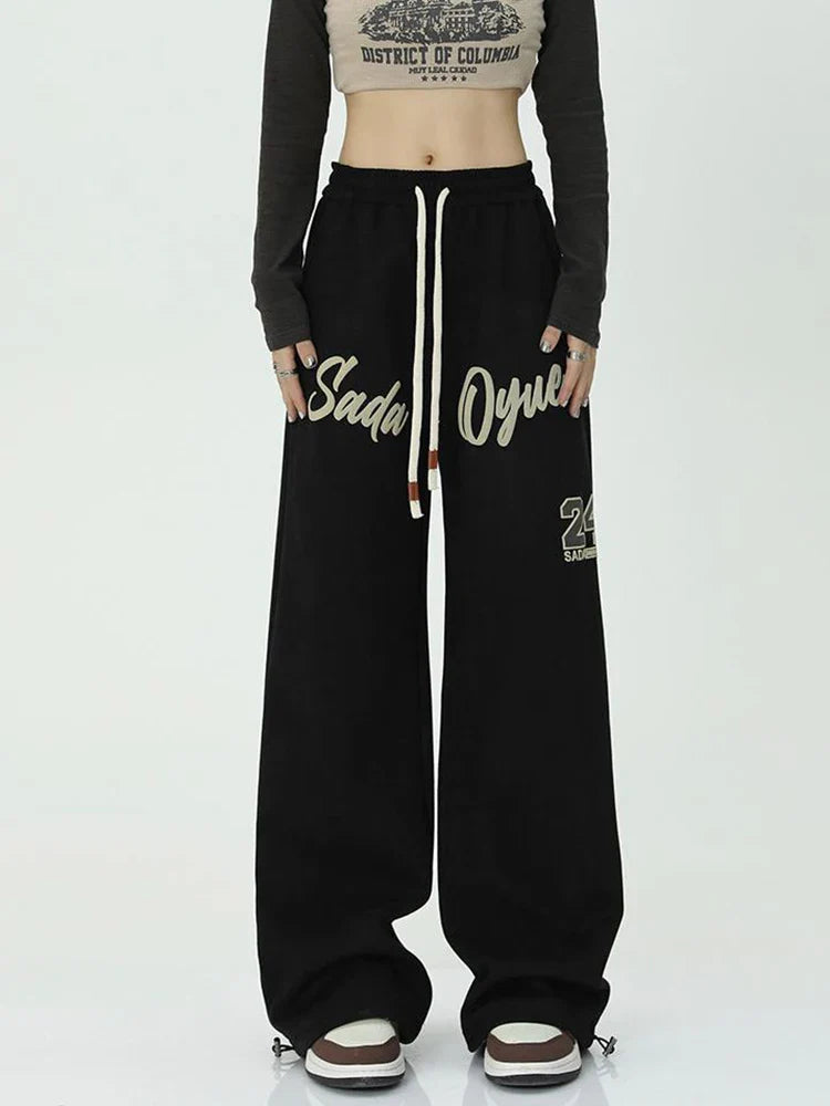 Black Wide Leg Sweatpants