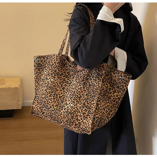 Oversized Leopard Handbag