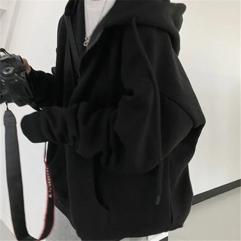 Black Retro Oversized Jacket